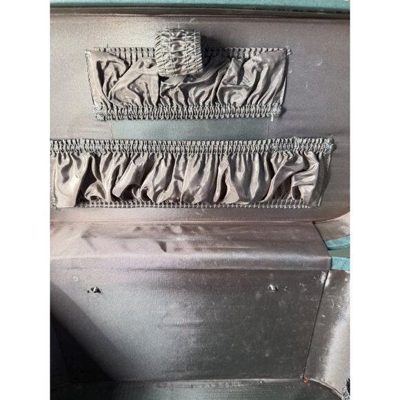 Vintage 50's Skyway Tain Case Suit Case Blue Green - Picture 9 of 16